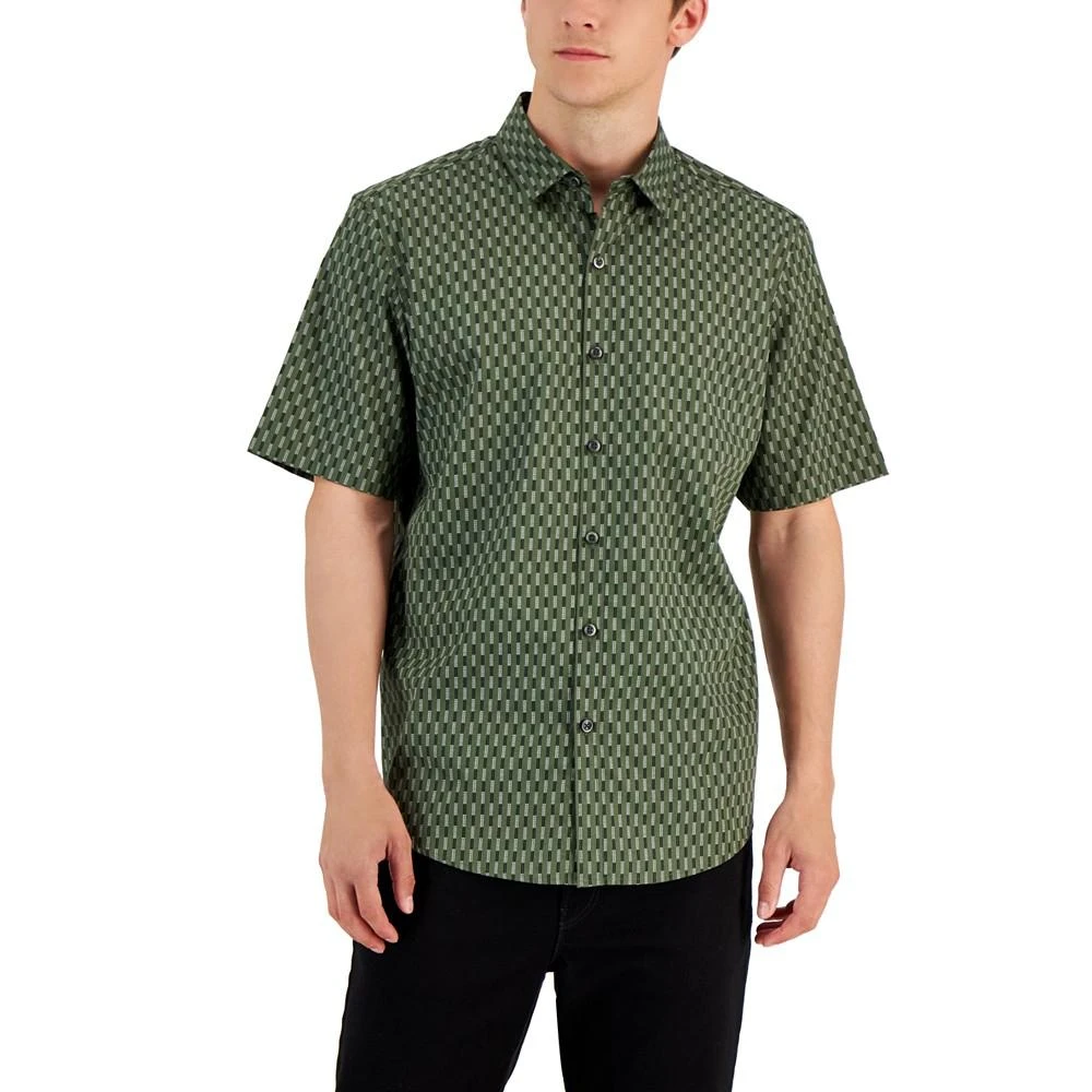 商品Alfani|Men's Marco Geometric-Print Shirt, Created for Macy's,价格¥133,第1张图片