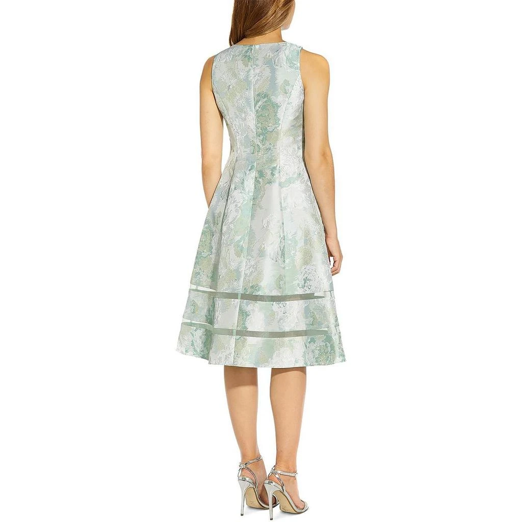 商品Adrianna Papell|Womens Floral Print Midi Fit & Flare Dress,价格¥682,第2张图片详细描述