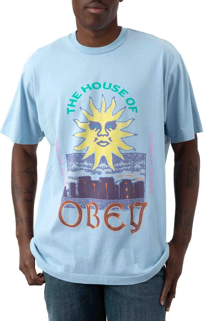 商品Obey|The House Of Obey T-Shirt - Good Grey,价格¥78,第1张图片