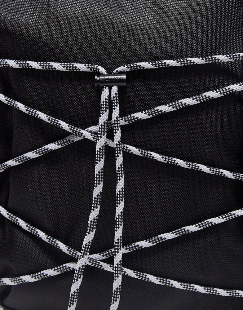 商品Calvin Klein|Calvin Klein hike roll top backpack in black,价格¥646,第4张图片详细描述
