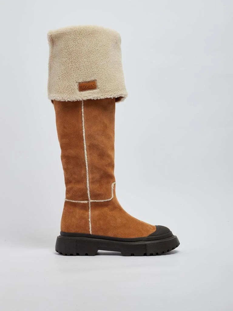 商品hogan|H619 Stivale Pelo Boots,价格¥5099,第1张图片