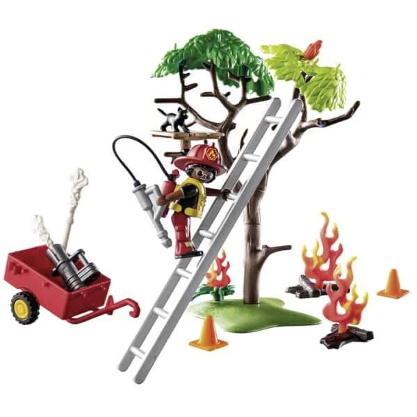 商品Playmobil|Playmobil D.O.C.- Fire Rescue Action: Cat Rescue (70917),价格¥161,第2张图片详细描述