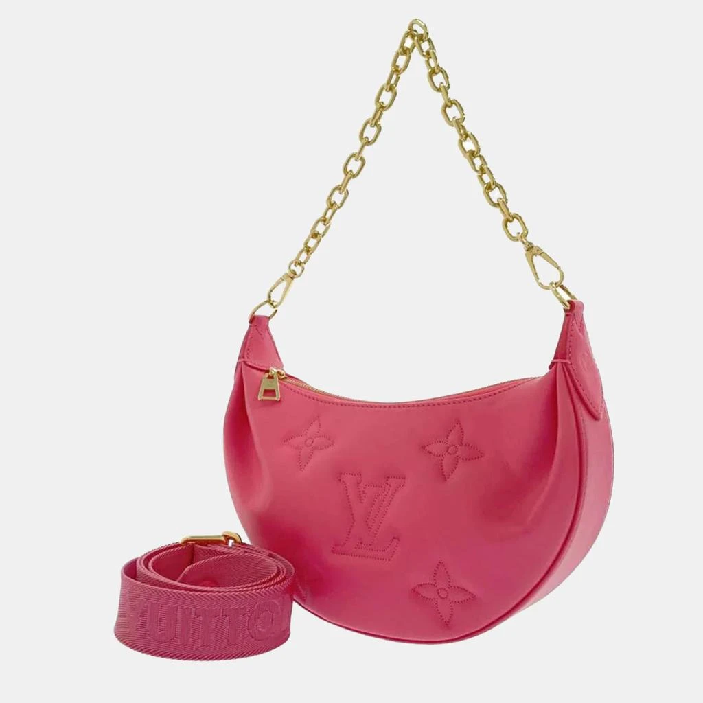 商品[二手商品] Louis Vuitton|Louis Vuitton Pink Monogram Giant Leather Bubblegram Over The Moon Shoulder Bag,价格¥19530,第1张图片