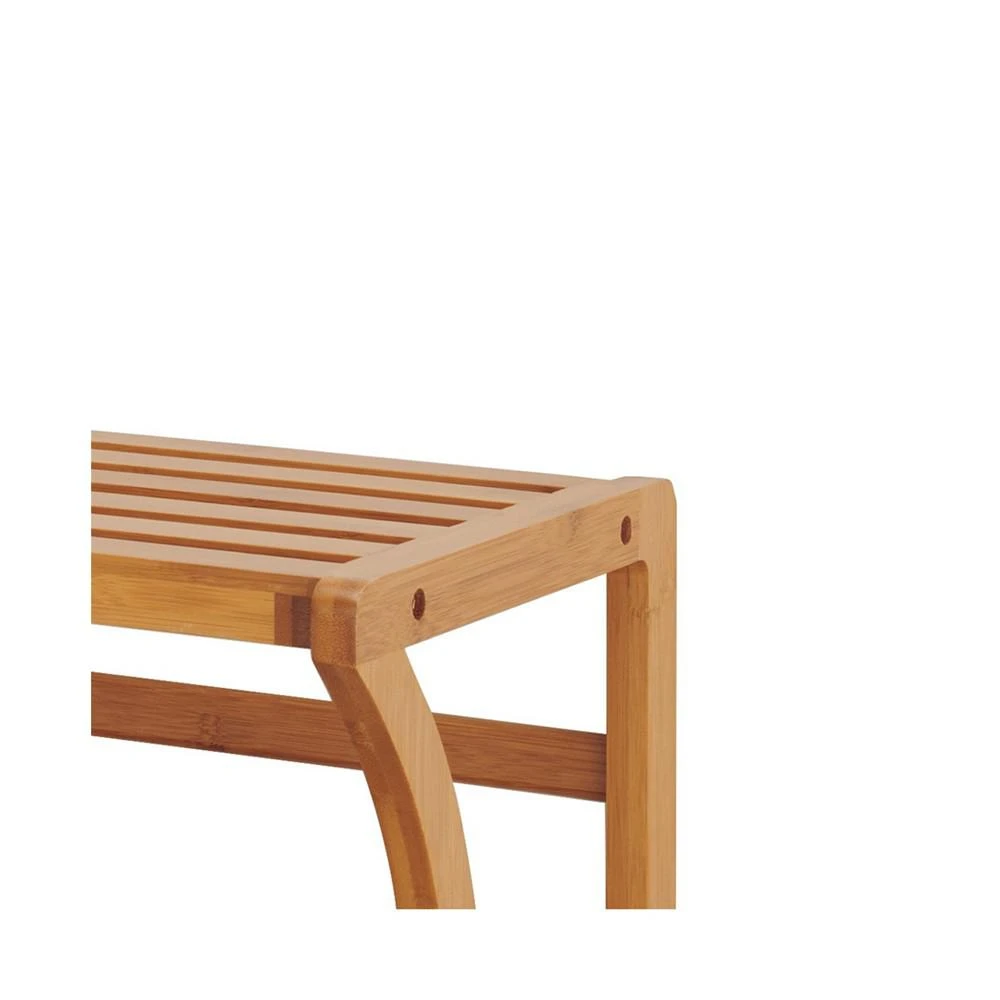 Bamboo Wall Mounted Shelf with Towel Bar 商品