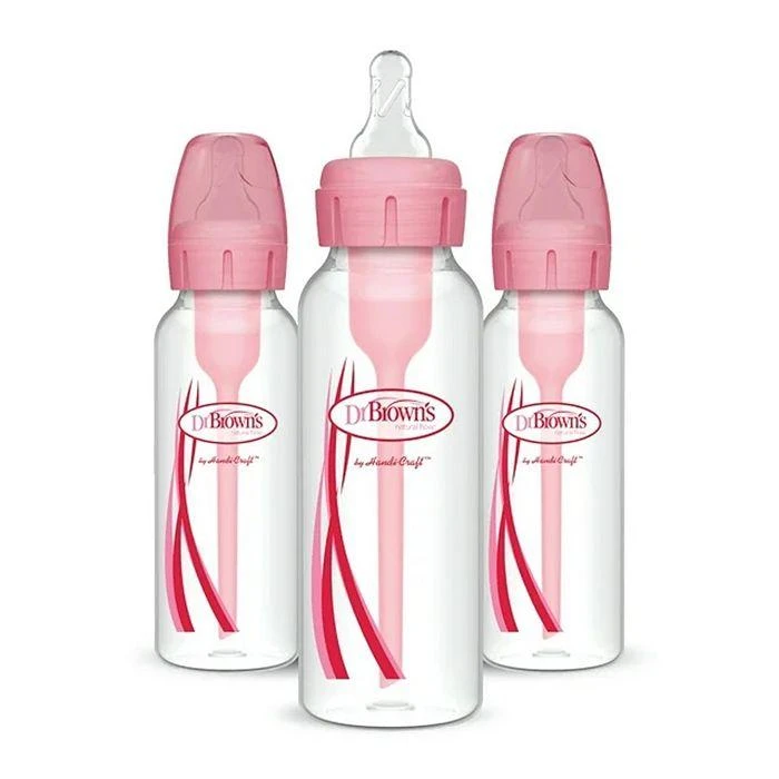 商品Dr. Brown's|Options + Natural Flow Anti-Colic Baby Bottles, 8oz, 6 Pack,价格¥328,第2张图片详细描述