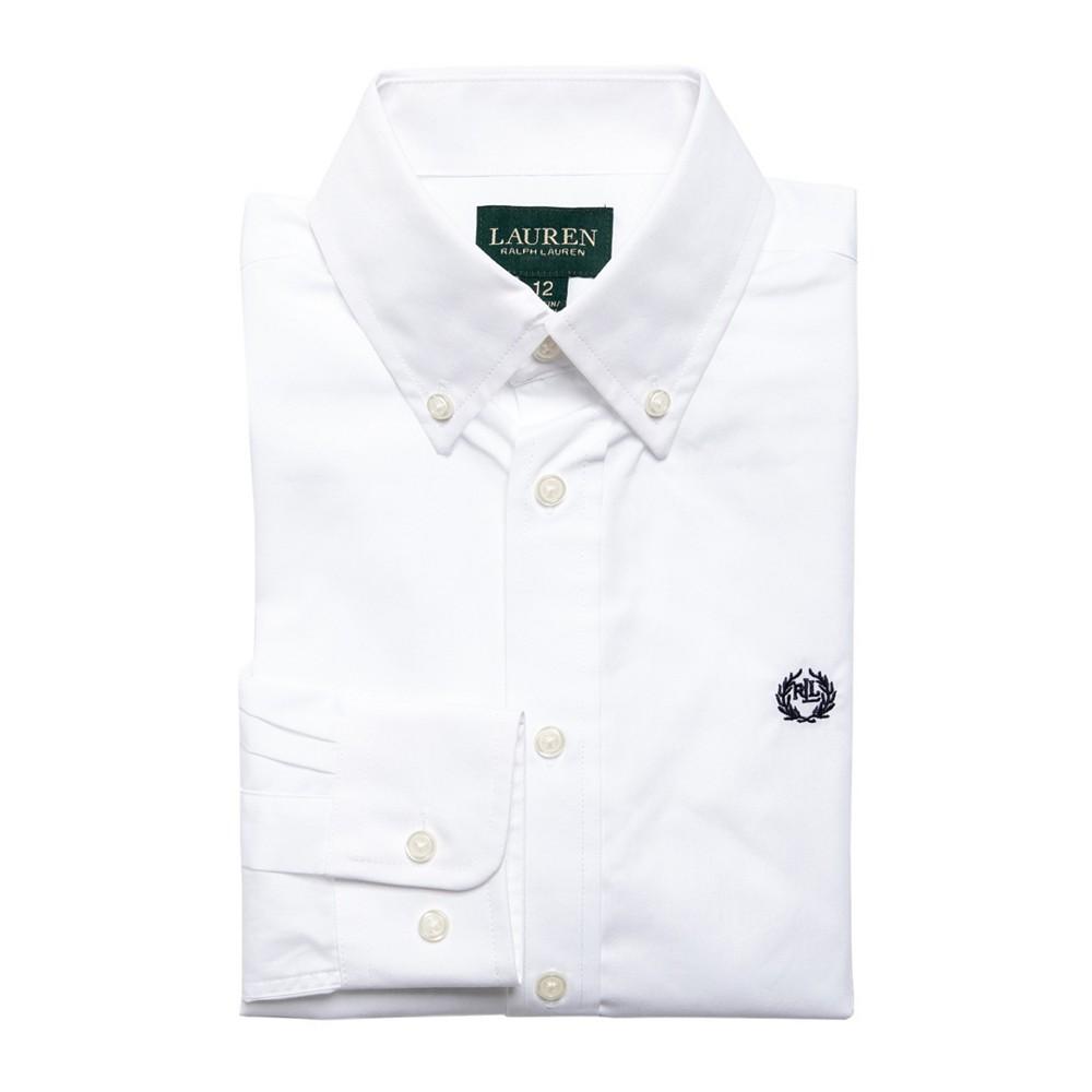 Lauren Ralph Lauren | Big Boys Solid Logo Dress Shirt 165.58元 商品图片