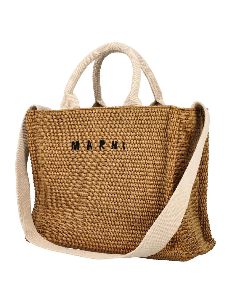 商品Marni|Marni Tropicalia Logo Embroidered Small Tote Bag,价格¥2685,第4张图片详细描述