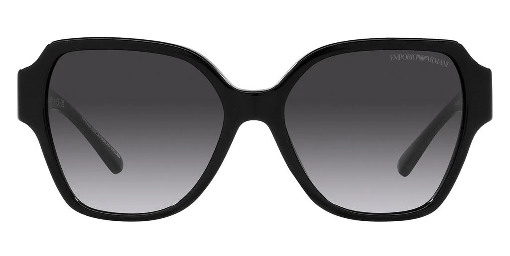 商品Emporio Armani|Gradient Gray Butterfly Ladies Sunglasses EA4202F 50178G 56,价格¥600,第1张图片