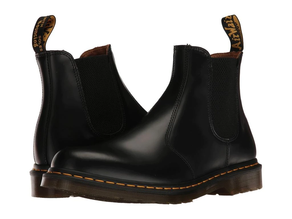 商品Dr. Martens|2976 Yellow Stitch Smooth Leather Chelsea Boots,价格¥1021,第1张图片