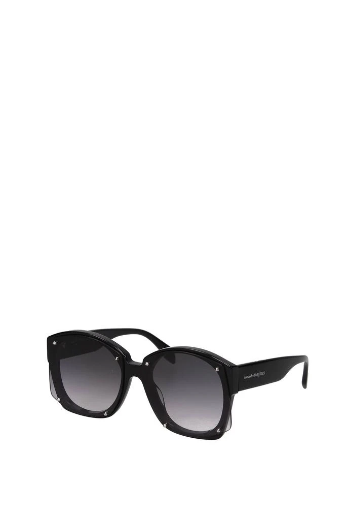 商品Alexander McQueen|Sunglasses Acetate Black Grey,价格¥1425,第2张图片详细描述