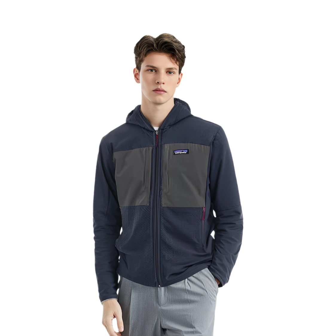 商品[国内直发] Patagonia|patagonia巴塔哥尼亚 R2 TechFace Hoody 拼色保暖透气抓绒外套夹克 男款,价格¥1472,第7张图片详细描述