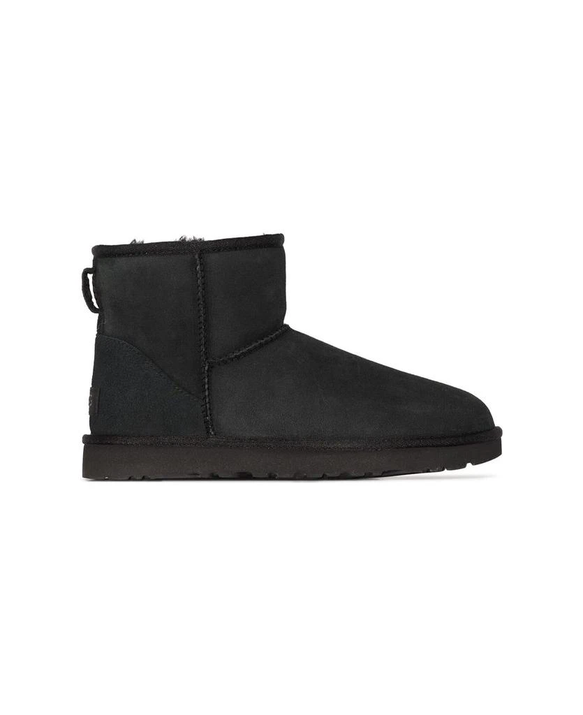 商品UGG|Classic Mini Black Leather Boots Woman,价格¥1556,第1张图片