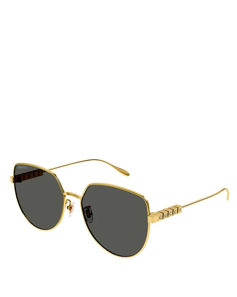 商品Gucci|Lettering Geometric Sunglasses, 58mm,价格¥4356,第1张图片
