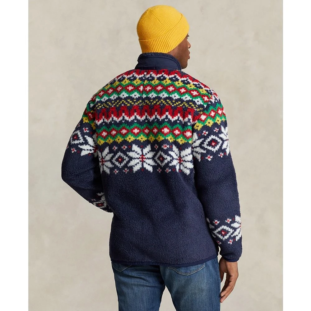 商品Ralph Lauren|Men's Big & Tall Fair Isle-Inspired Pile Fleece Jacket,价格¥1313,第2张图片详细描述