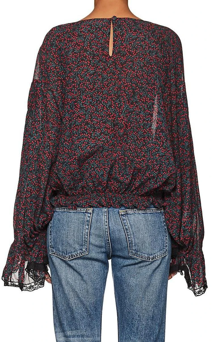 商品Chloé|Floral Cotton-Silk Voile Blouse,价格¥4775,第2张图片详细描述