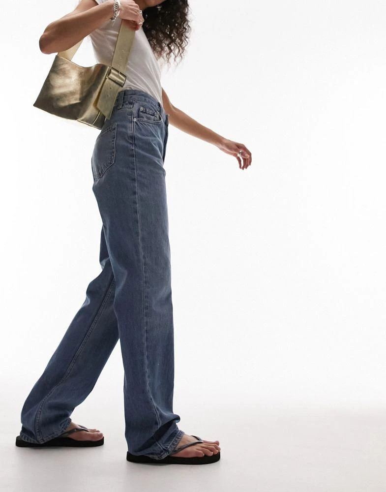商品Topshop|Topshop Kort jeans in mid blue,价格¥441,第1张图片