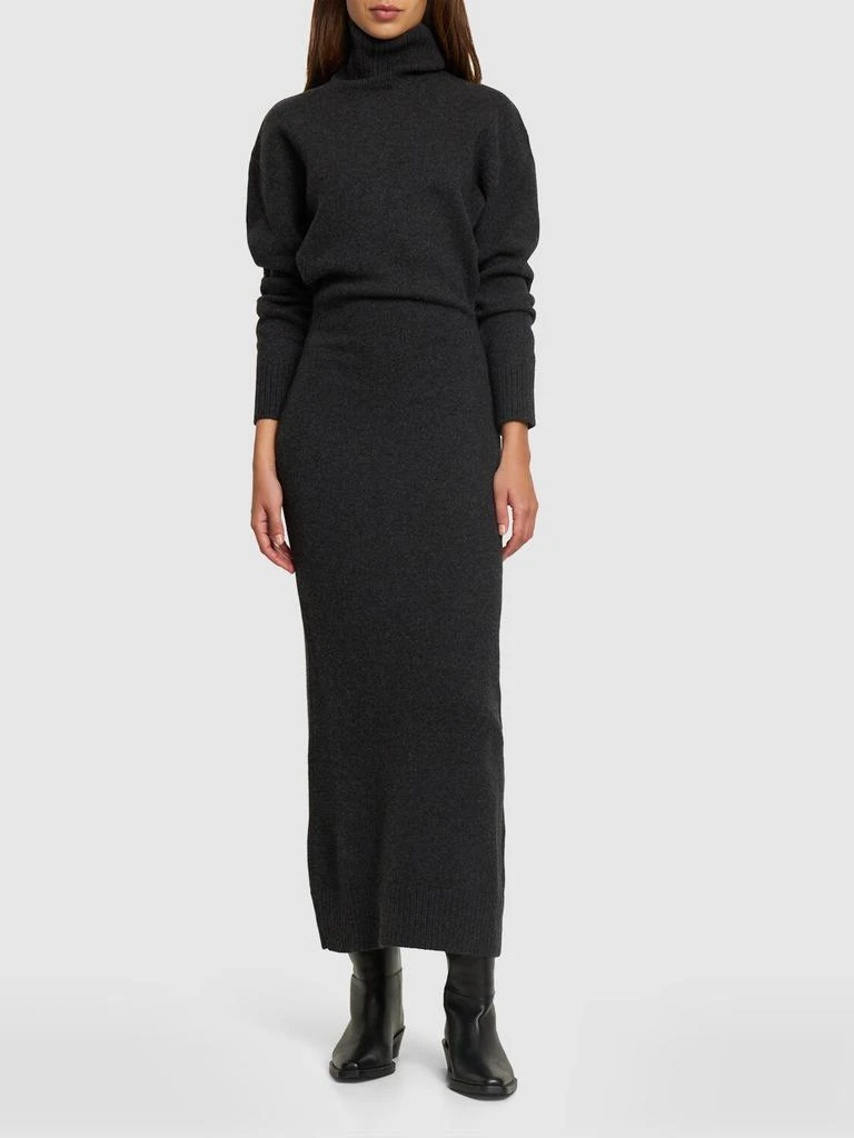 商品AMI|Wool Blend Knit Turtleneck Long Dress,价格¥3478,第1张图片详细描述