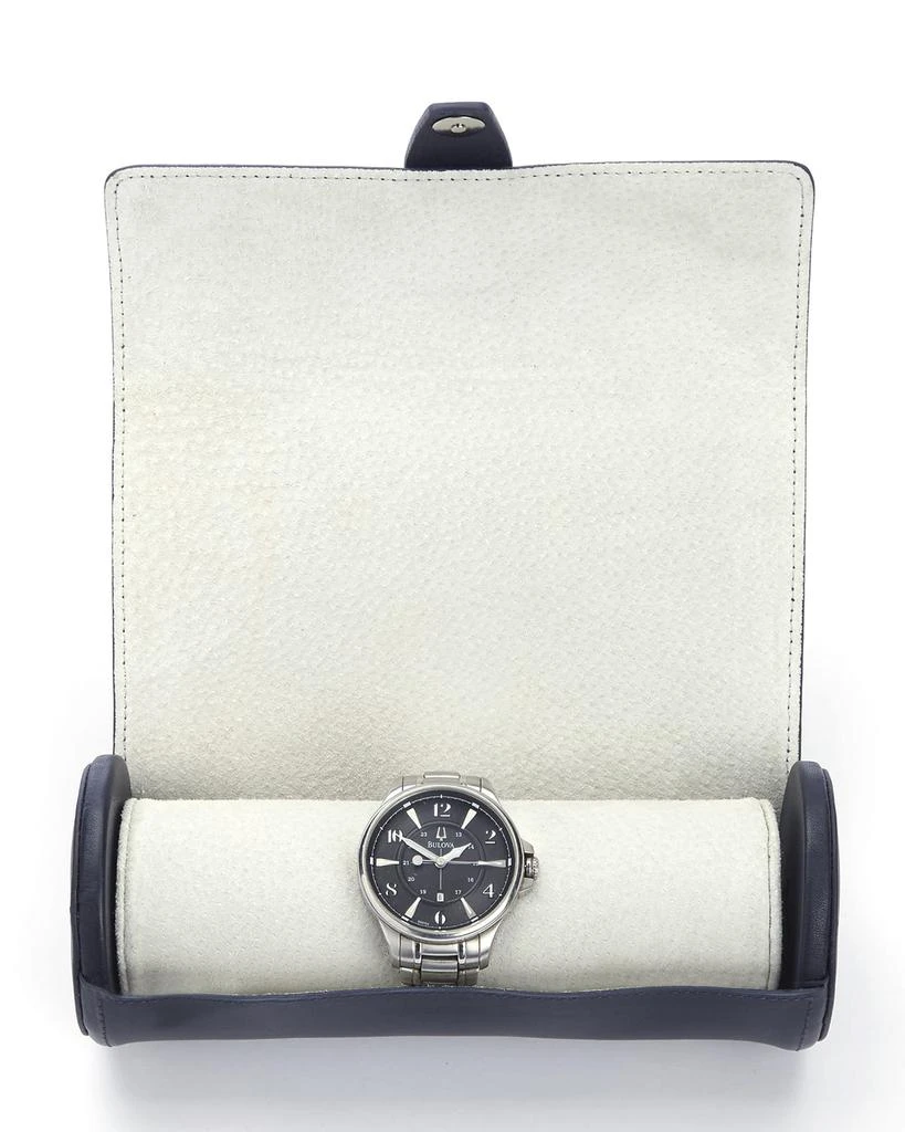 商品ROYCE New York|Monogrammed Leather Travel Watch Roll,价格¥1554,第2张图片详细描述