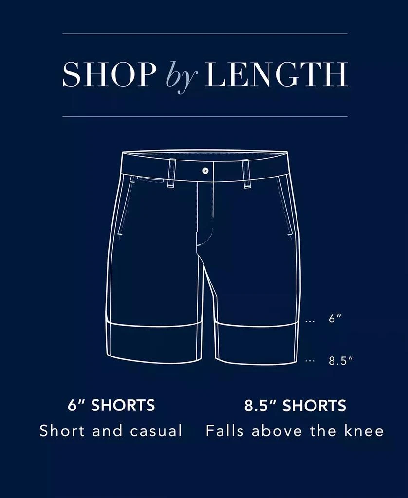 Men's Classic-Fit Stretch Flat-Front 6" Chino Deck Shorts 商品