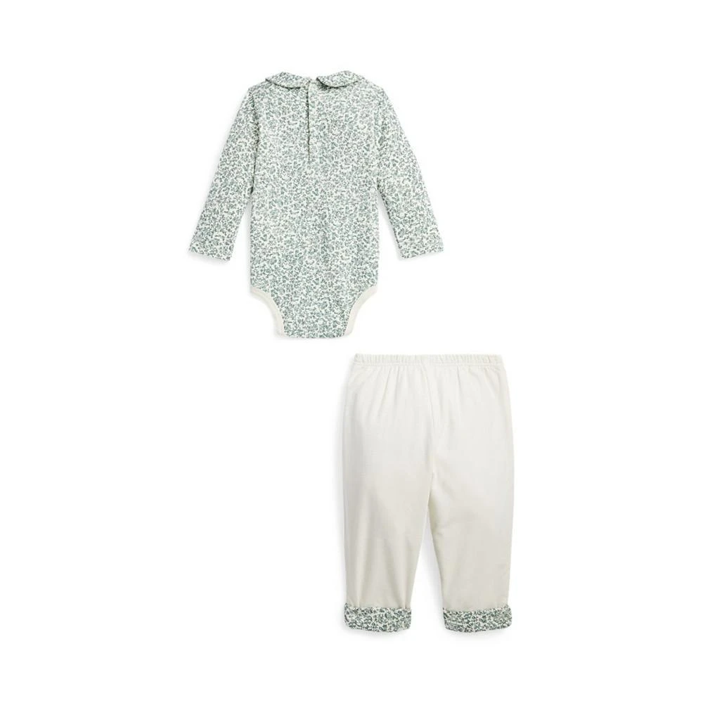 商品Ralph Lauren|Baby Boys Fox-Print Cotton Bodysuit and Corduroy Pants Set,价格¥564,第2张图片详细描述