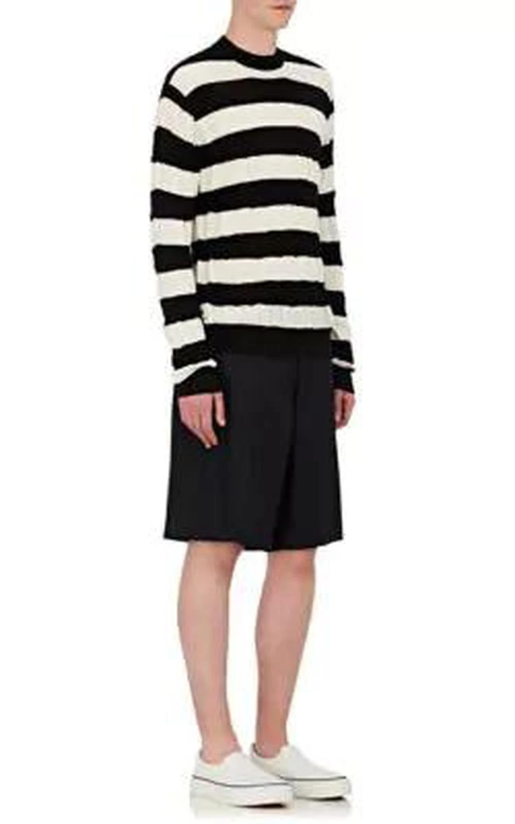 商品Comme des Garcons|Loose-Knit Striped Cotton 毛衣,价格¥2521,第3张图片详细描述