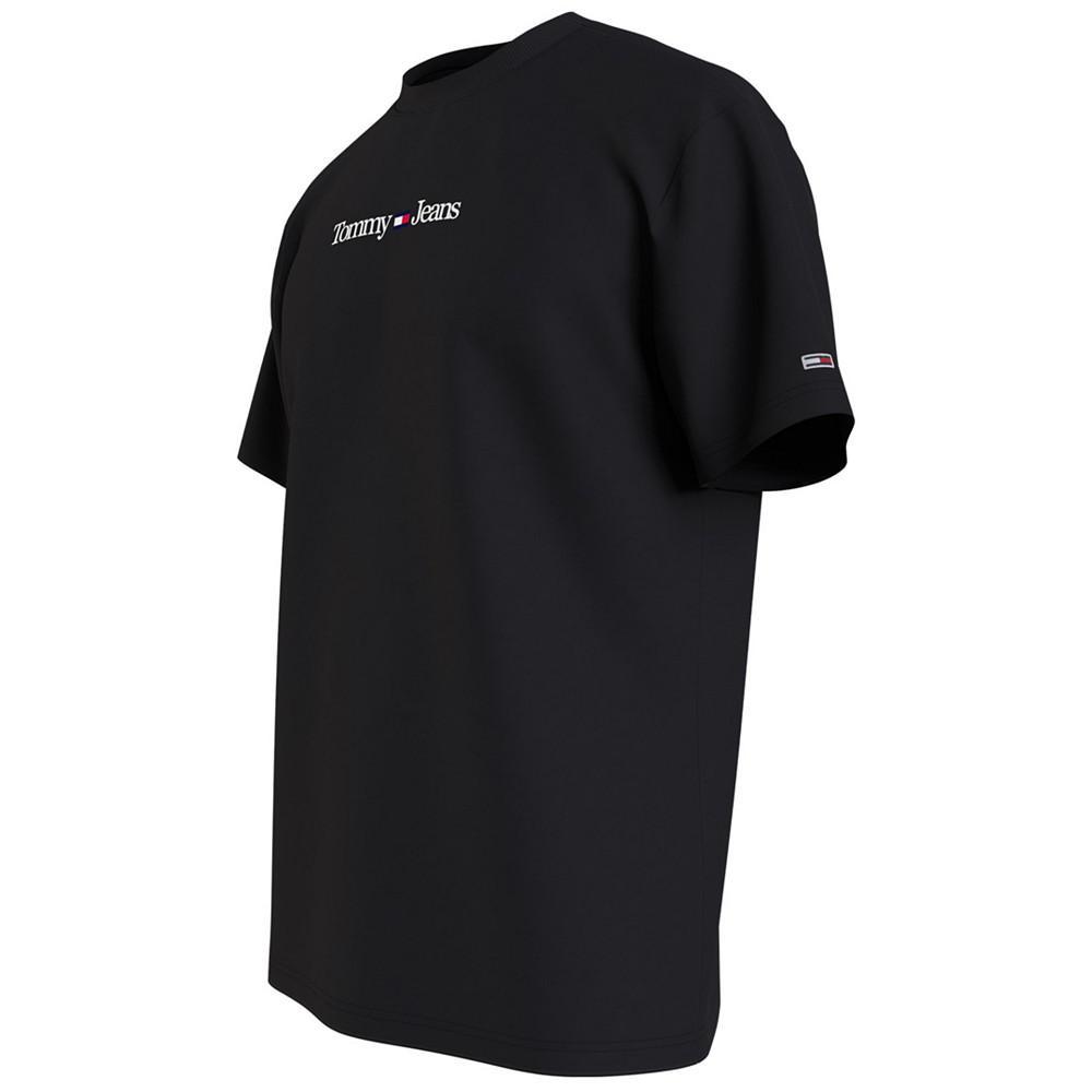 商品Tommy Hilfiger|Men's Classic Linear Logo T-Shirt,价格¥296,第5张图片详细描述