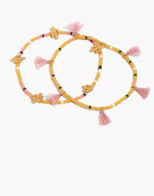 商品Madewell|Two-Pack Beaded Bracelets,价格¥79,第1张图片