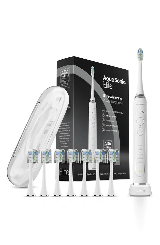 商品AquaSonic|Elite Ultra-Whitening Power Toothbrush,价格¥406,第1张图片