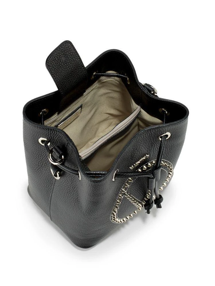 商品Mario Valentino|Leon Pebbeled Leather Stud Bucket Bag,价格¥2831,第2张图片详细描述