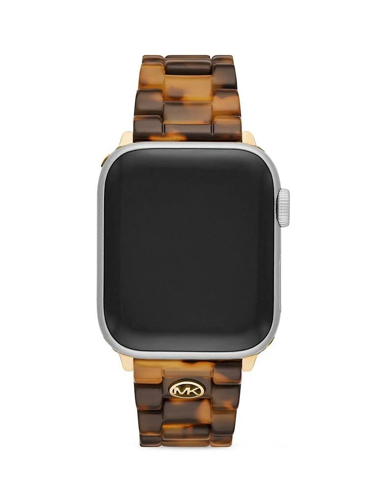 商品Michael Kors|Apple Watch® Goldtone Stainless Steel & Tortoise Bracelet,价格¥1152,第2张图片详细描述