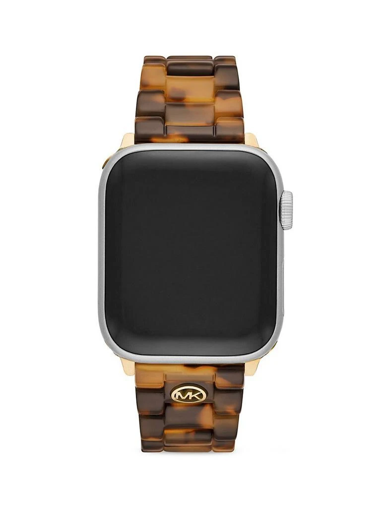 商品Michael Kors|Apple Watch® Goldtone Stainless Steel & Tortoise Bracelet,价格¥1150,第2张图片详细描述