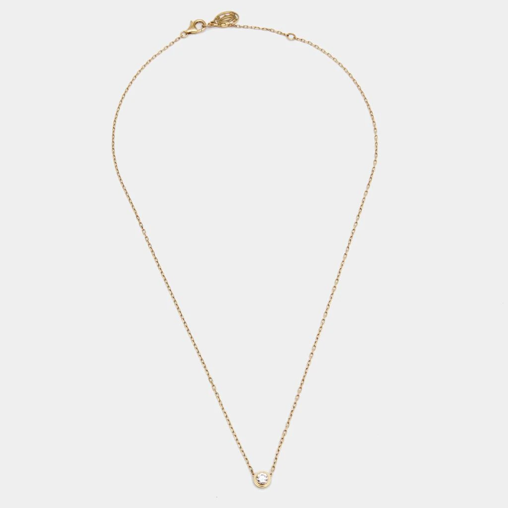 商品[二手商品] Cartier|Cartier Diamant Legers Diamond 18k Yellow Gold Large Model Chain Necklace,价格¥12597,第1张图片