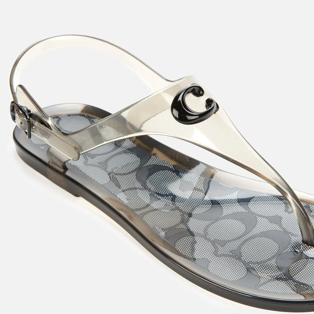 商品Coach|Coach Women's Natalee Rubber Jelly Sandals - Black,价格¥335,第4张图片详细描述