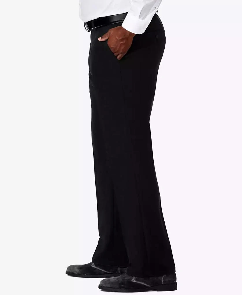 商品Haggar|Men's Big & Tall Cool 18® PRO Classic-Fit Expandable Waist Flat Front Stretch Dress Pants,价格¥370,第3张图片详细描述
