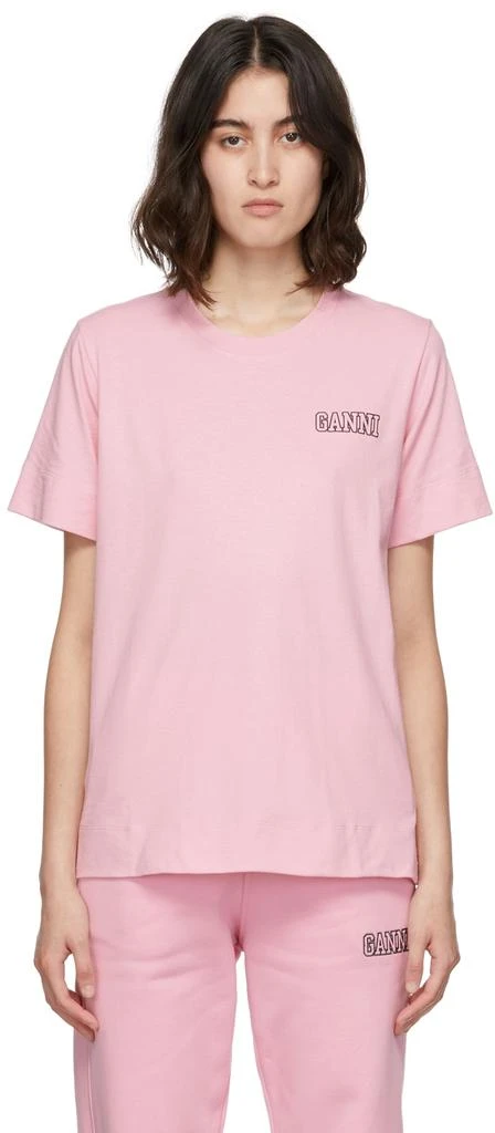 商品Ganni|Thin Software Jersey T-Shirt,价格¥535,第1张图片