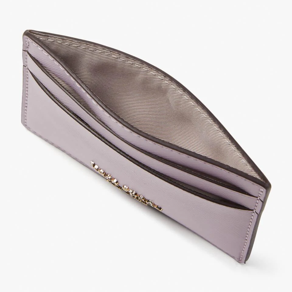 商品Kate Spade|Kate Spade New York Women's Spencer Saffiano Card Holder - Violet Mist,价格¥395,第3张图片详细描述