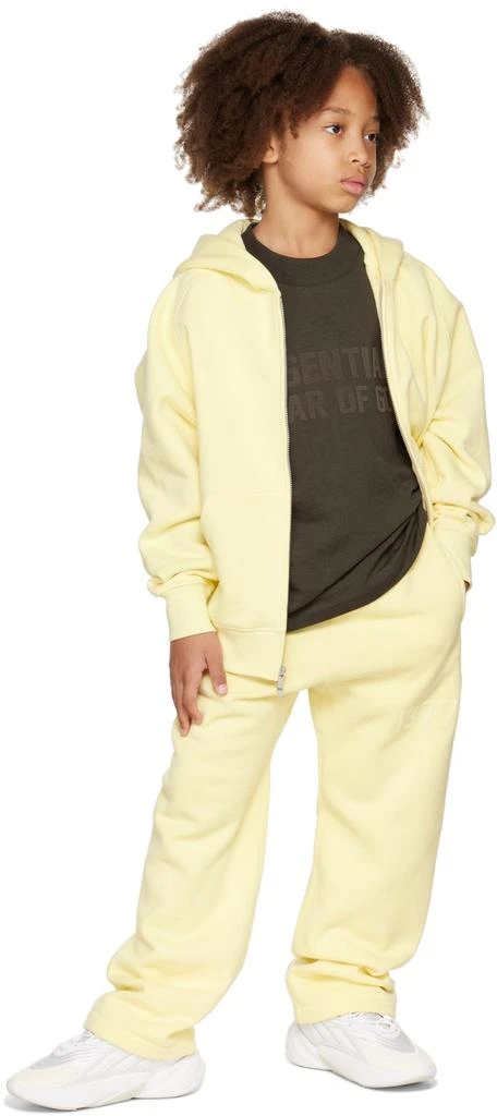 商品Essentials|Kids Yellow '1977' Relaxed Lounge Pants,价格¥396,第4张图片详细描述