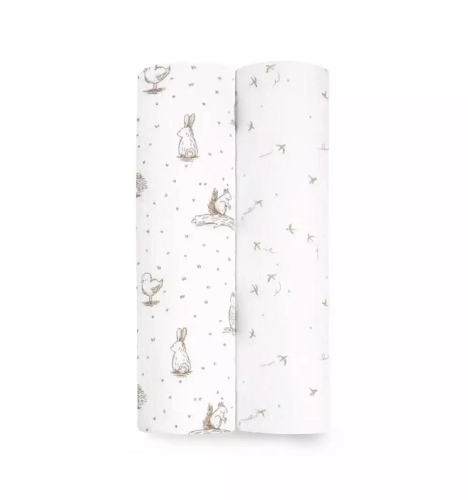 商品aden + anais|Baby Girls Nature Swaddle Blankets, Pack of 2,价格¥202,第1张图片