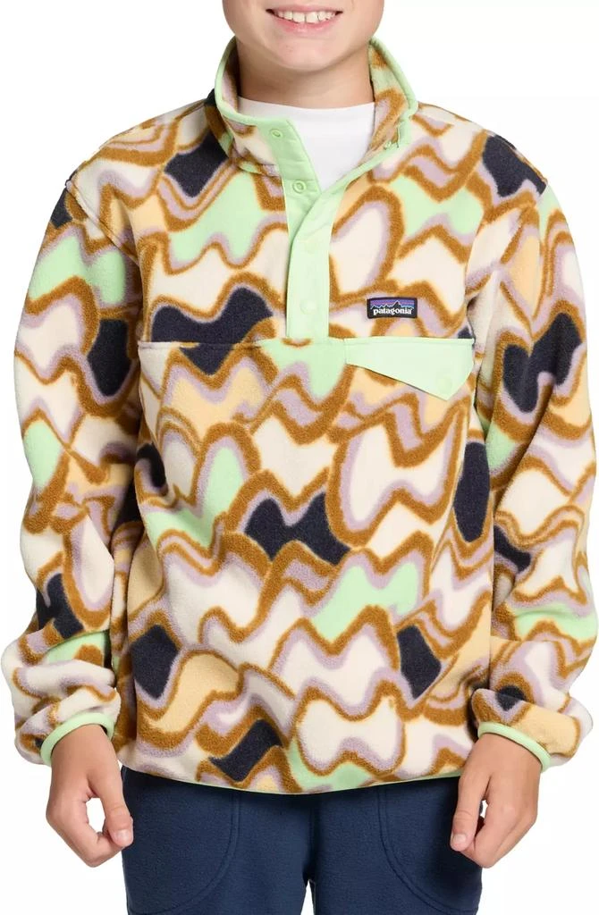 商品Patagonia|男童款 轻质Synchilla Snap-T双面绒套头衫,价格¥283,第1张图片