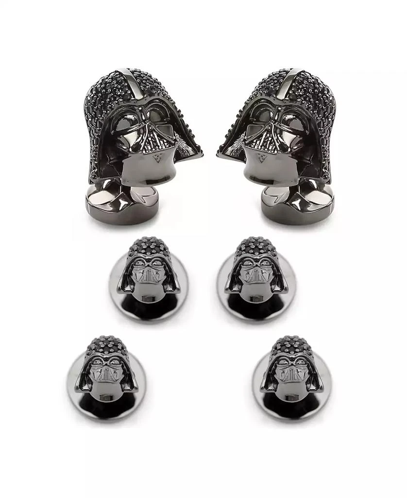 商品Star Wars|Men's Darth Vader Crystal Helmet Cufflinks and Stud Set, 6 Piece Set,价格¥2803,第1张图片