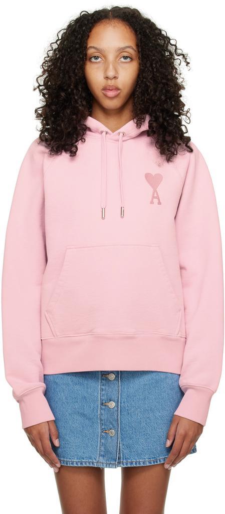商品AMI|Pink Ami de Cœur Hoodie,价格¥2193,第1张图片