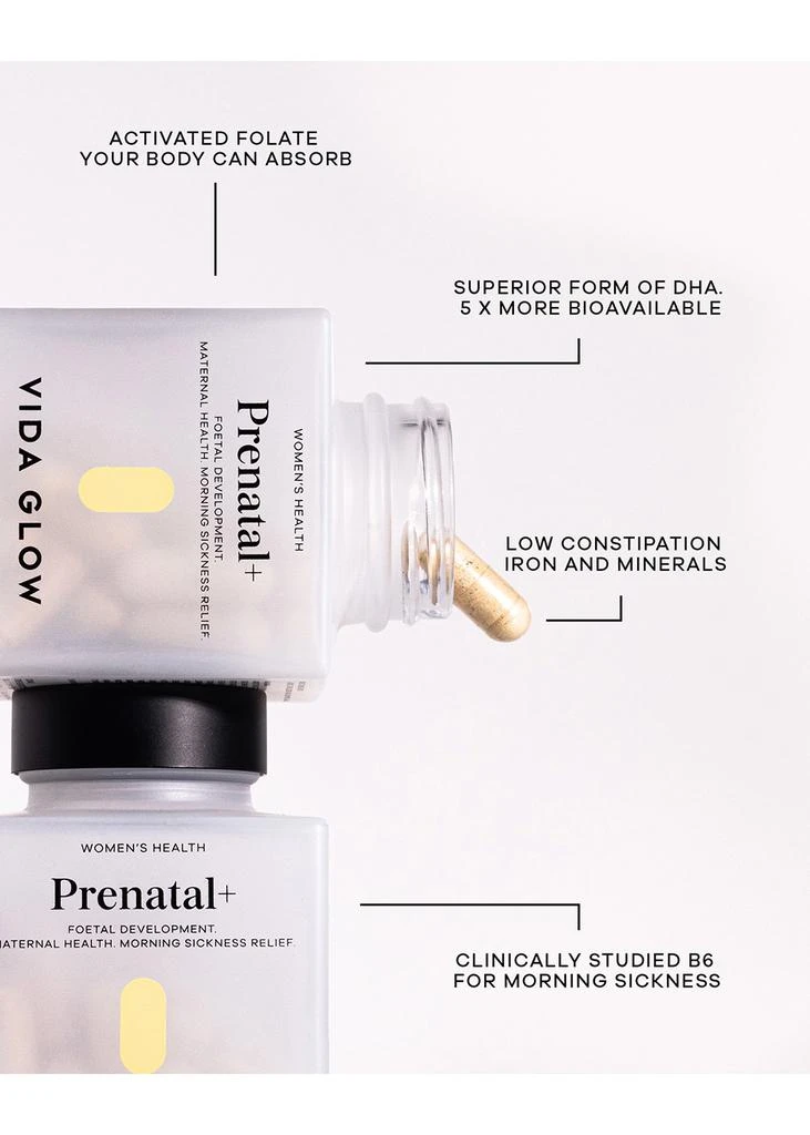 商品Vida Glow|Prenatal + Capsules,价格¥309,第2张图片详细描述