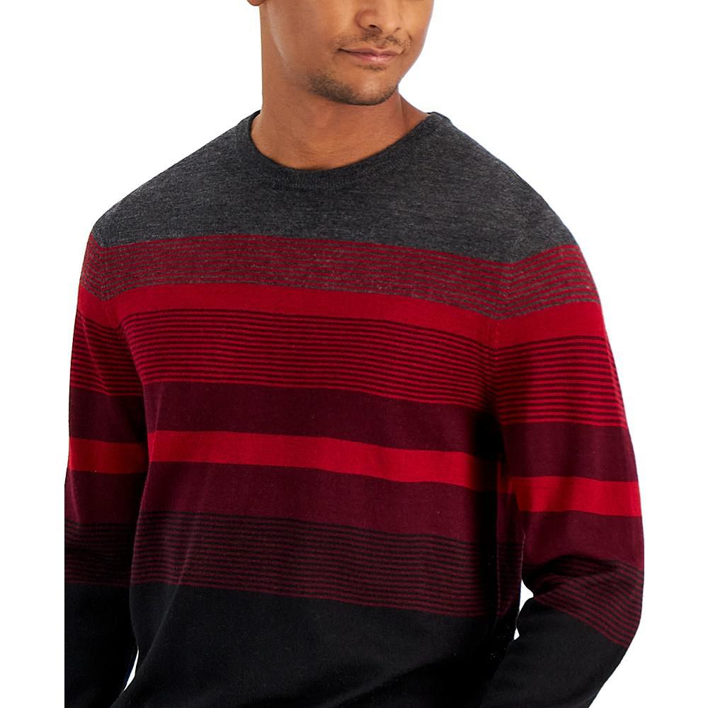 商品Club Room|Men's Ombre Stripe Sweater, Created for Macy's,价格¥184,第5张图片详细描述