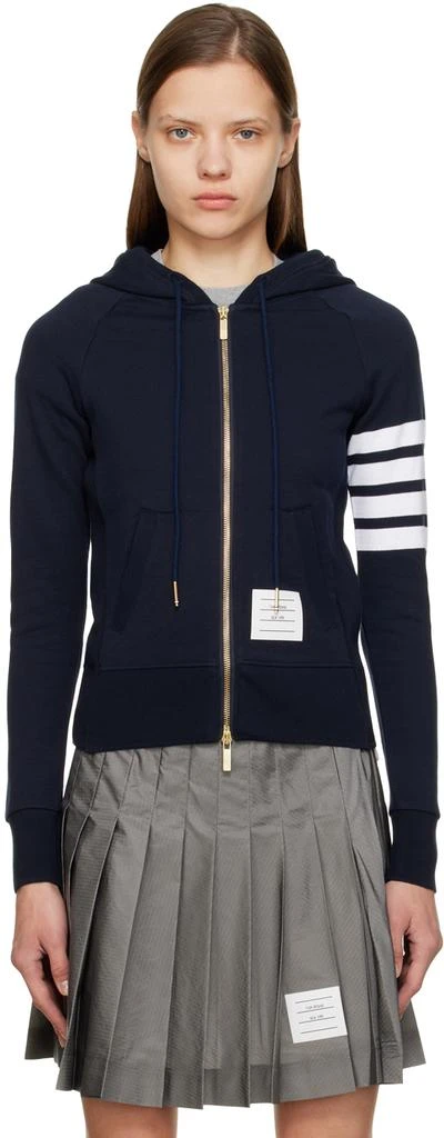 商品Thom Browne|Navy 4-Bar Hoodie,价格¥7083,第1张图片