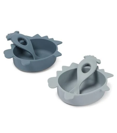 商品Liewood|Baby Evan set of 2 bowls and spoons,价格¥188,第4张图片详细描述