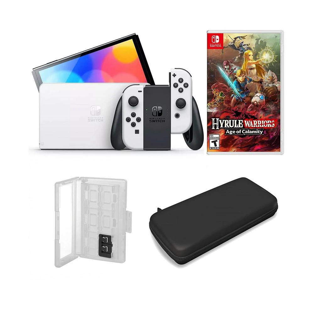 商品Nintendo|Switch OLED in White with Zelda:Hyrule & Accessories,价格¥3741,第1张图片