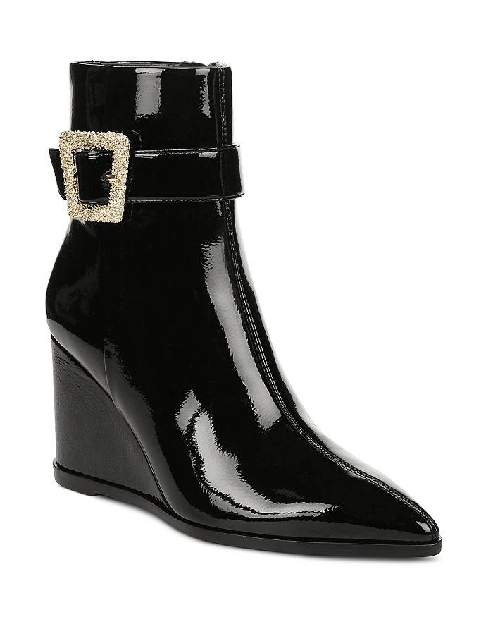 商品Sam Edelman|Women's Weslie 2 Pointed Toe Buckled Wedge Boots,价格¥1507,第1张图片