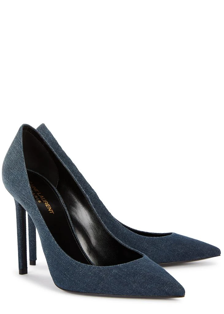 商品Yves Saint Laurent|Anja 100 blue denim pumps,价格¥5380,第2张图片详细描述
