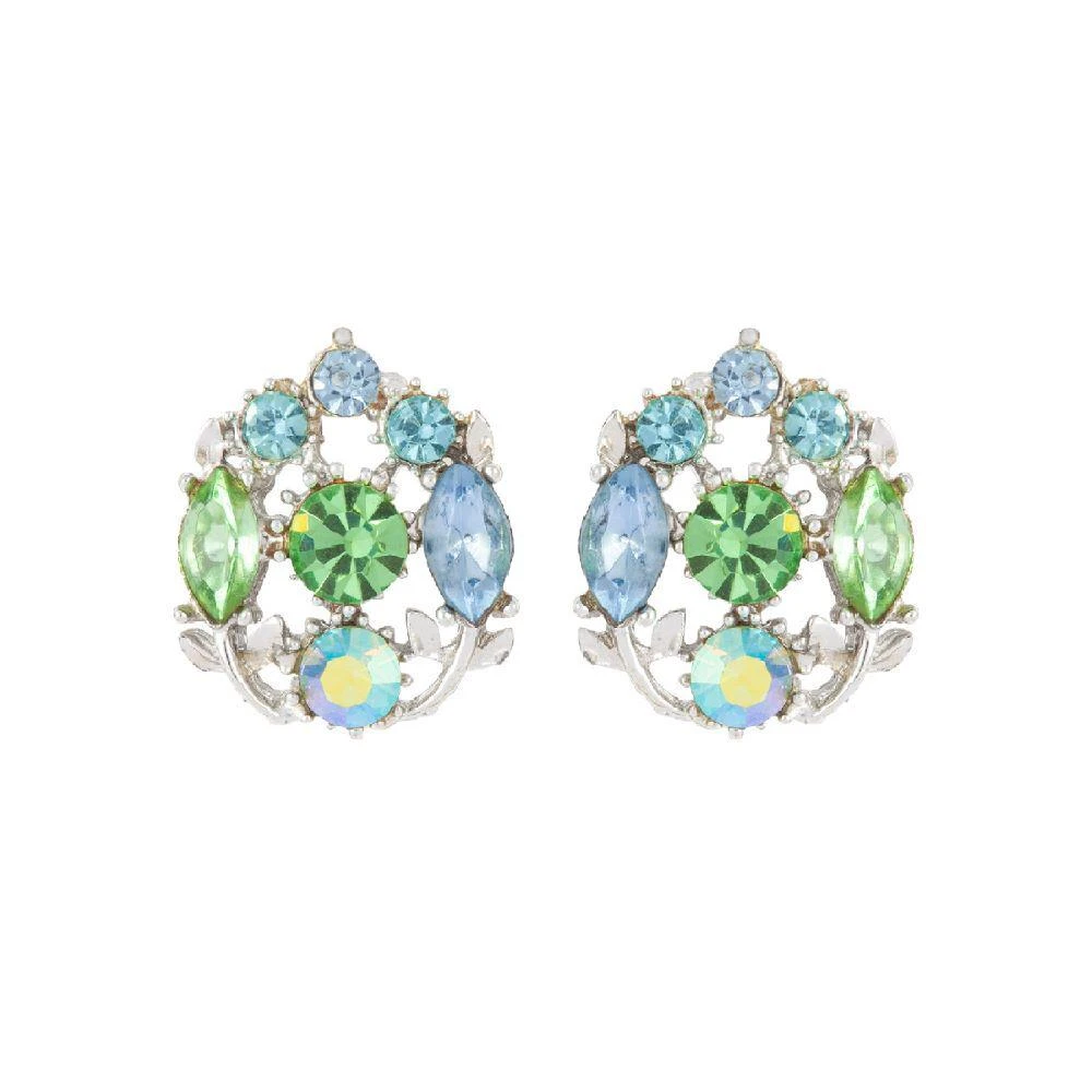 商品Susan Caplan Vintage|1960s vintage aurora borealis clip-on earrings,价格¥1344,第1张图片