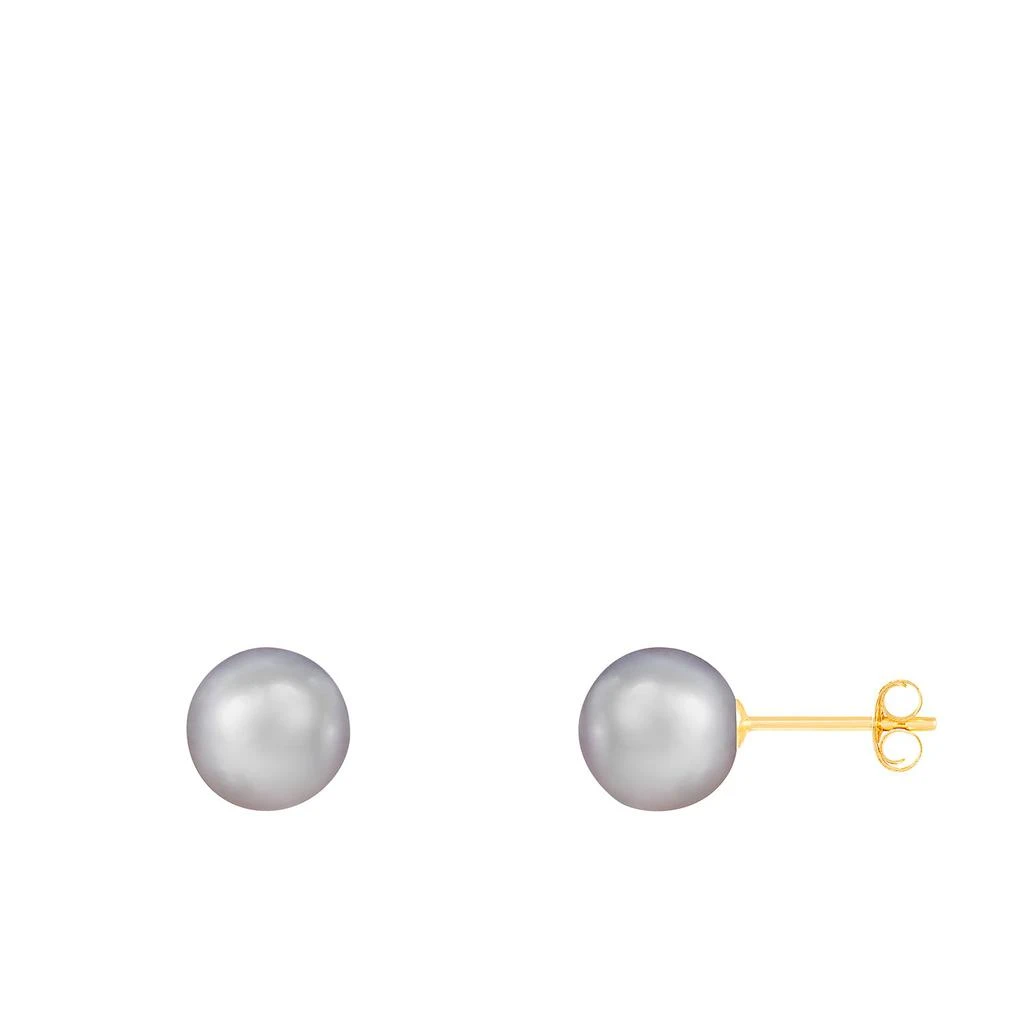 14k Yellow Gold 7-7.5mm Pearl Earrings 商品